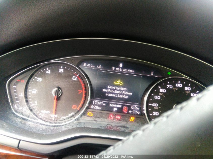 2019 AUDI A4 PREMIUM WAUDNAF45KA112032