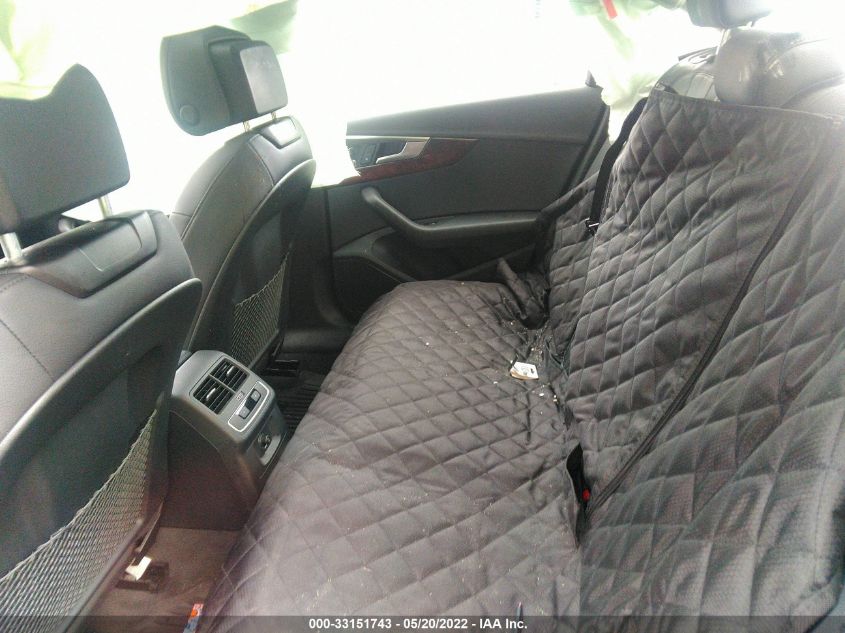 2019 AUDI A4 PREMIUM WAUDNAF45KA112032