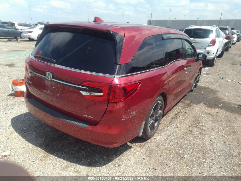 2022 HONDA ODYSSEY ELITE 5FNRL6H94NB043463