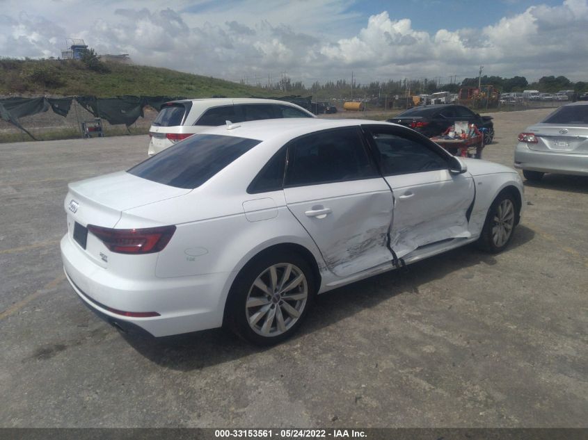 2018 AUDI A4 PREMIUM/TECH PREMIUM WAUKMAF49JA029731