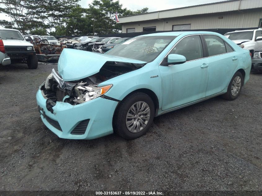 2013 TOYOTA CAMRY HYBRID LE/XLE 4T1BD1FK5DU091207