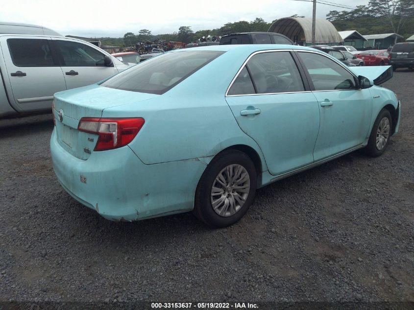 2013 TOYOTA CAMRY HYBRID LE/XLE 4T1BD1FK5DU091207