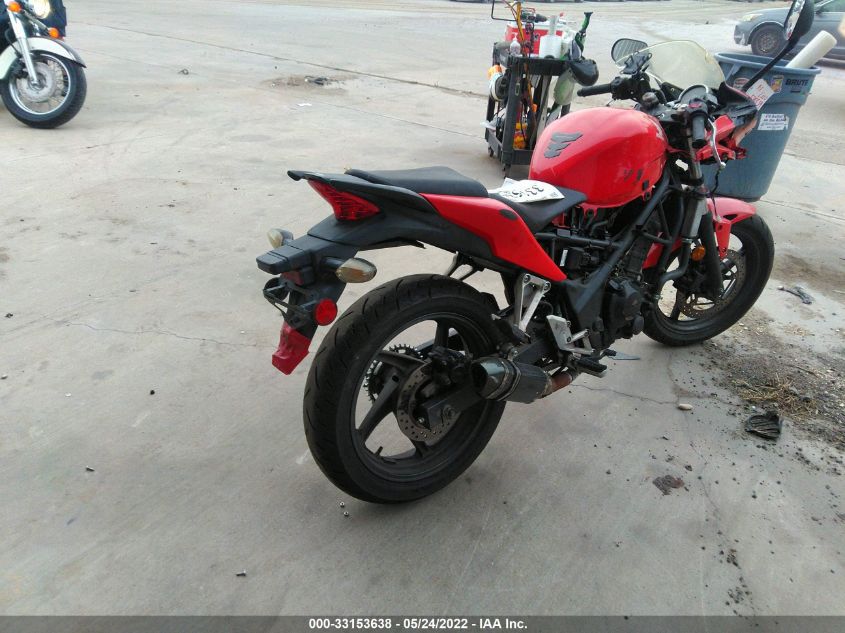 2013 HONDA CBR250 R MLHMC4107D5300557