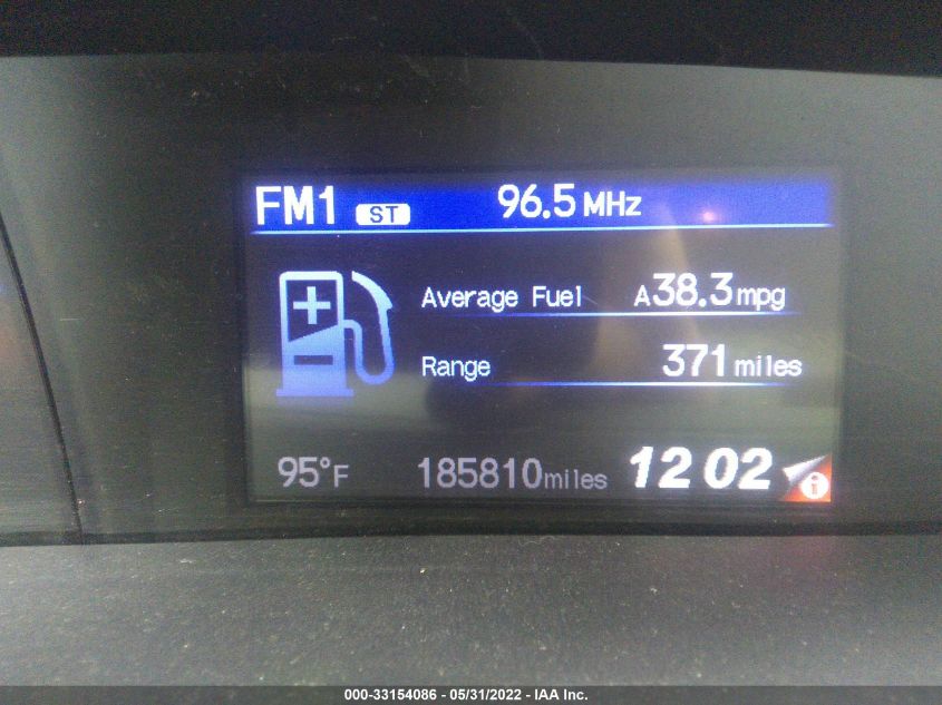 2013 HONDA CIVIC SDN LX 19XFB2F53DE025488