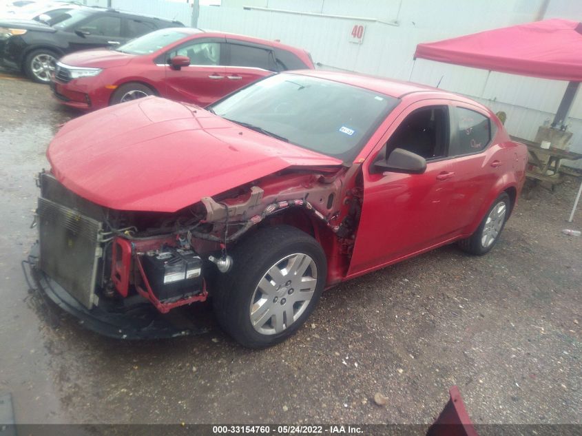 2014 DODGE AVENGER SE 1C3CDZAB1EN222907
