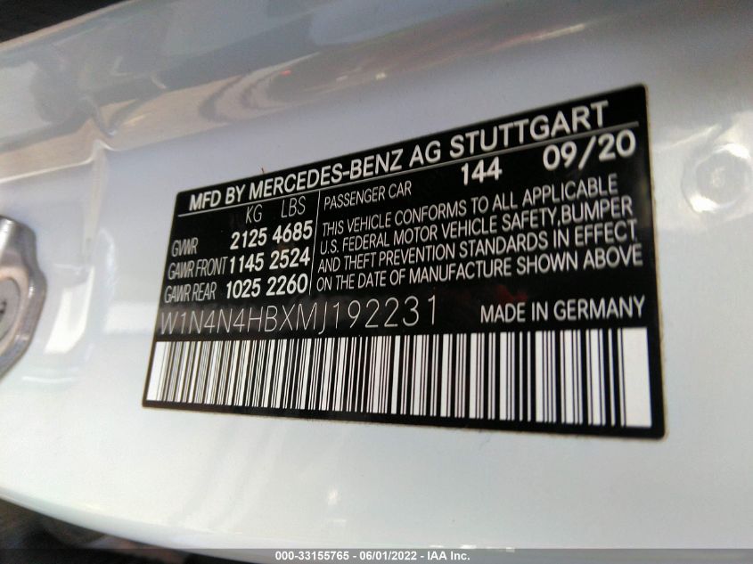2021 MERCEDES-BENZ GLA GLA 250 W1N4N4HBXMJ192231