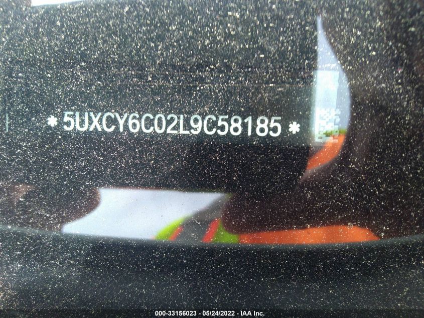 2020 BMW X6 XDRIVE40I 5UXCY6C02L9C58185