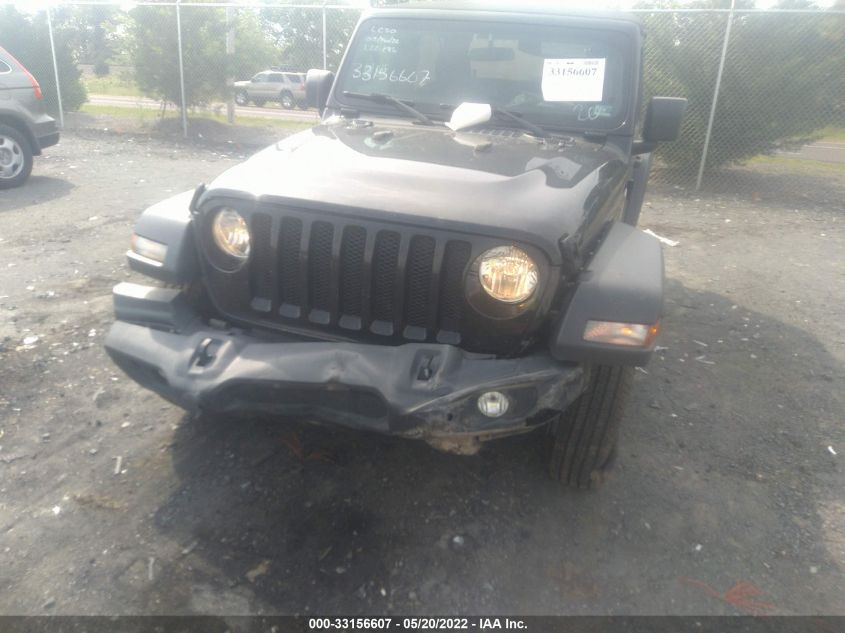 2018 JEEP WRANGLER SPORT S 1C4GJXAN8JW221827