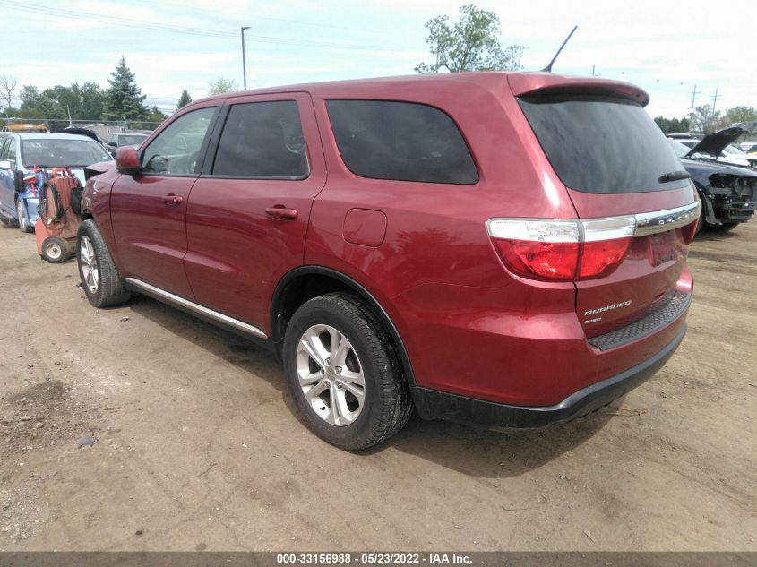 2013 DODGE DURANGO SXT 1C4RDJAG9DC527780