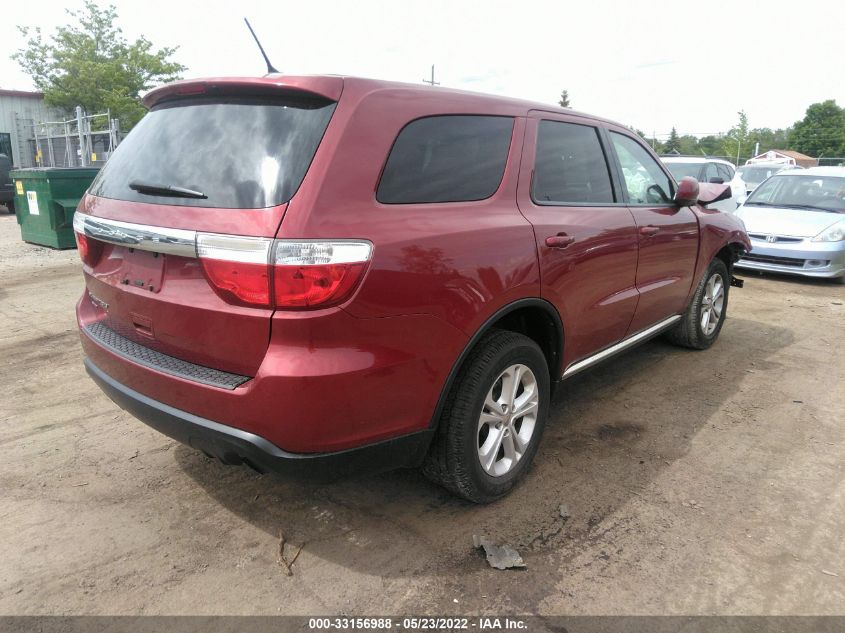 2013 DODGE DURANGO SXT 1C4RDJAG9DC527780