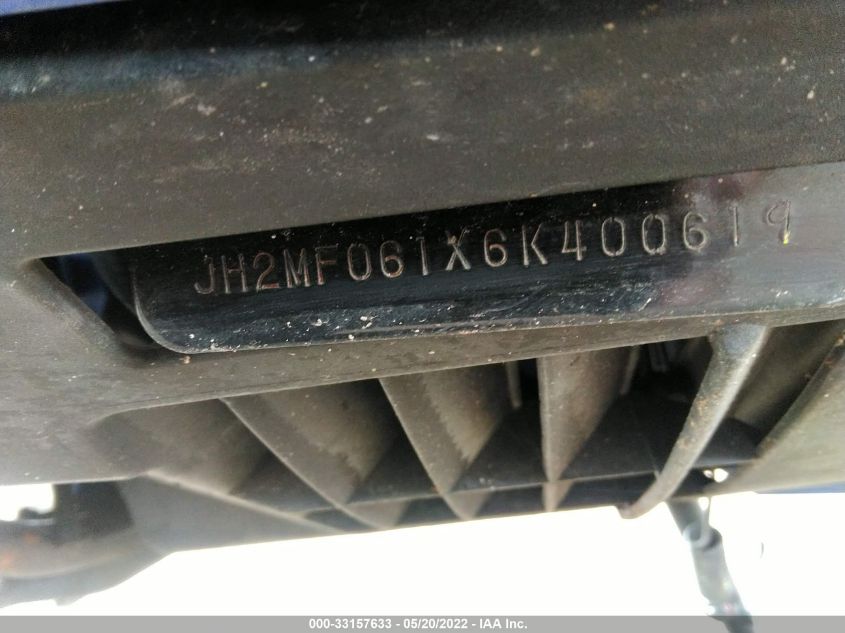 2006 HONDA NSS250 JH2MF061X6K400619