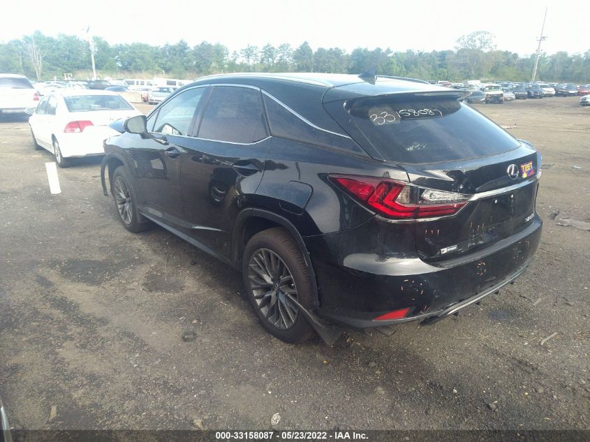 2022 LEXUS RX RX 350 F SPORT APPEARANCE 2T2SZMDA9NC312089