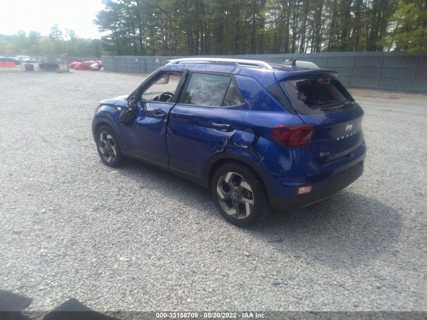 2021 HYUNDAI VENUE SEL KMHRC8A39MU083668