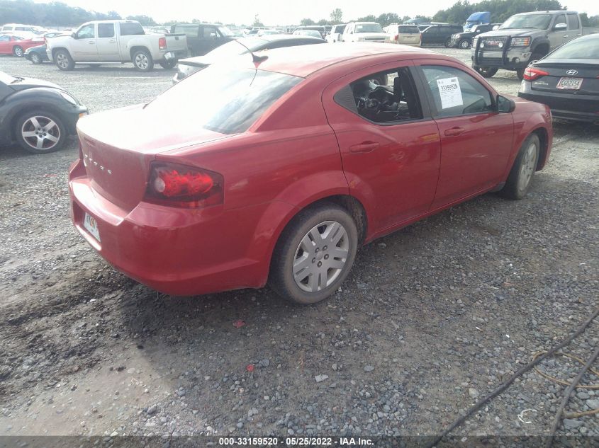 2013 DODGE AVENGER SE 1C3CDZAB3DN540476