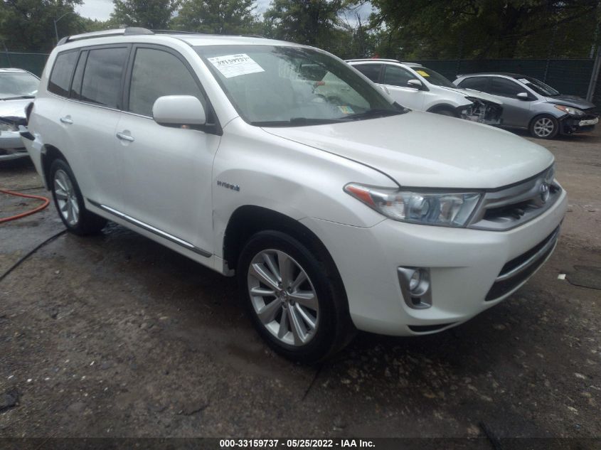 2013 TOYOTA HIGHLANDER HYBRID HYBRID LIMITED JTEDC3EH9D2017491