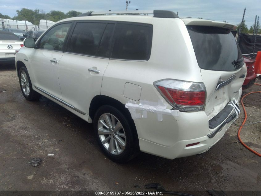 2013 TOYOTA HIGHLANDER HYBRID HYBRID LIMITED JTEDC3EH9D2017491