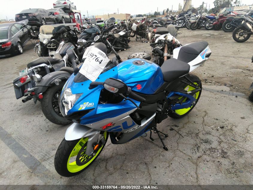 2021 SUZUKI GSX-R600 JS1GN7FA5M7100160