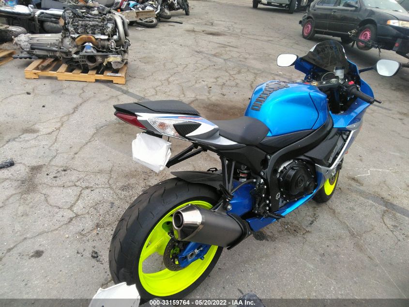 2021 SUZUKI GSX-R600 JS1GN7FA5M7100160