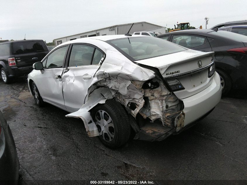 2013 HONDA CIVIC HYBRID 19XFB4F29DE004033