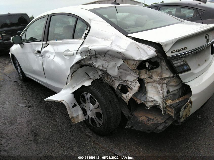 2013 HONDA CIVIC HYBRID 19XFB4F29DE004033