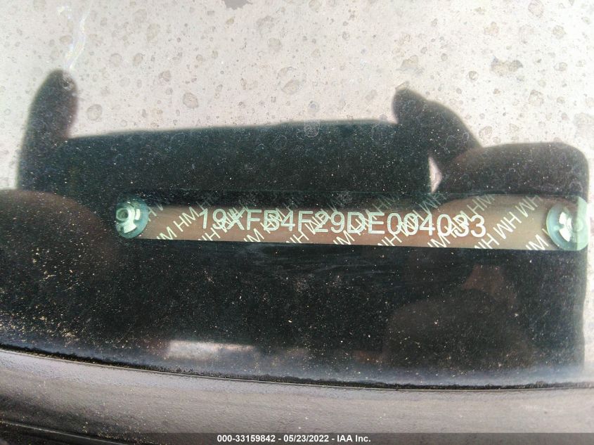 2013 HONDA CIVIC HYBRID 19XFB4F29DE004033