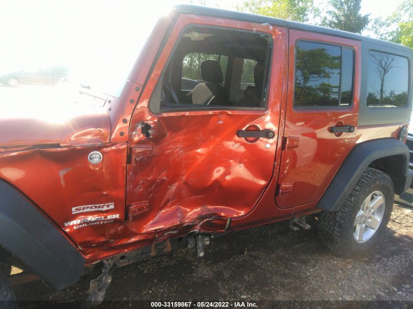 2014 JEEP WRANGLER UNLIMITED SPORT 1C4BJWDG3EL295326
