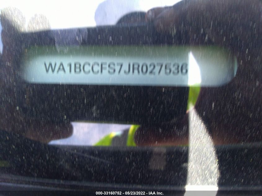 2018 AUDI Q3 PREMIUM/SPORT PREMIUM WA1BCCFS7JR027536