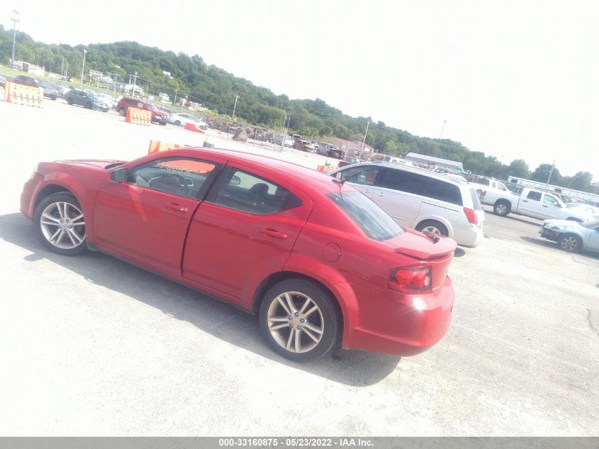 2013 DODGE AVENGER SE V6 1C3CDZAG3DN769980