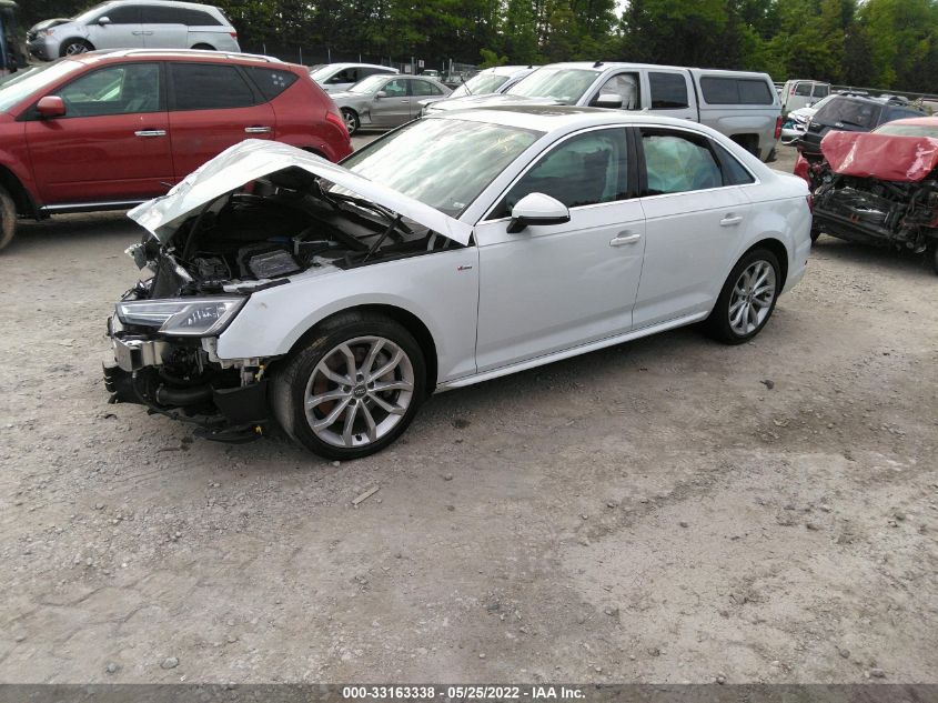 2019 AUDI A4 PREMIUM WAUDNAF47KA014099