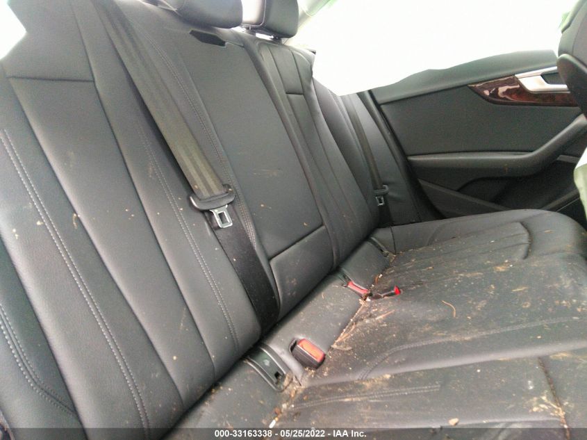 2019 AUDI A4 PREMIUM WAUDNAF47KA014099