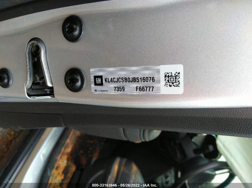 2018 BUICK ENCORE ESSENCE KL4CJCSB0JB516076