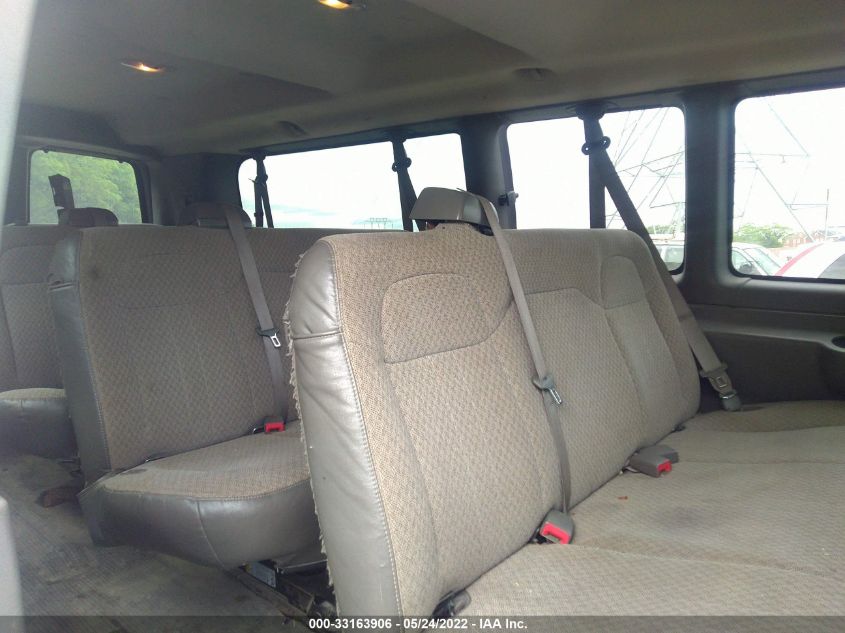 2014 CHEVROLET EXPRESS PASSENGER LT 1GAZG1FA4E1102730
