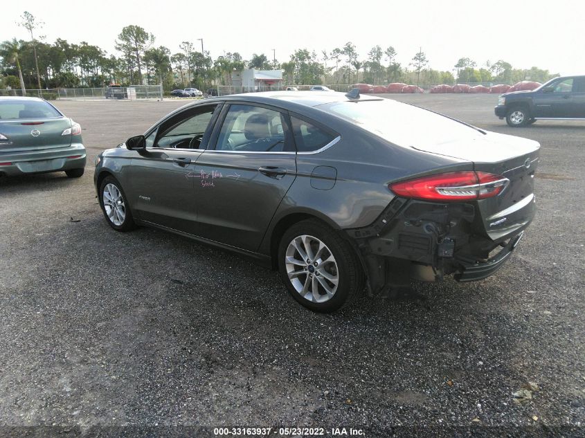 2019 FORD FUSION HYBRID SE 3FA6P0LU9KR120229
