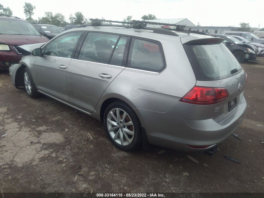 2017 VOLKSWAGEN GOLF SPORTWAGEN S/SE/SEL 3VWC17AU0HM507099