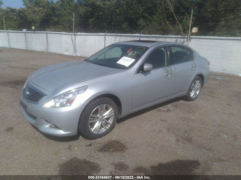2013 INFINITI G37 SEDAN X JN1CV6AR3DM766580