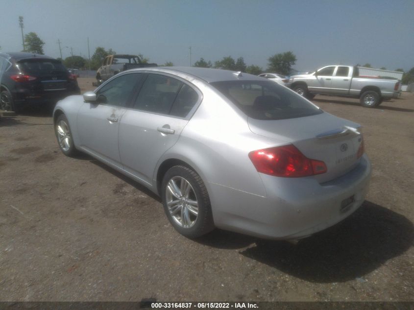 2013 INFINITI G37 SEDAN X JN1CV6AR3DM766580