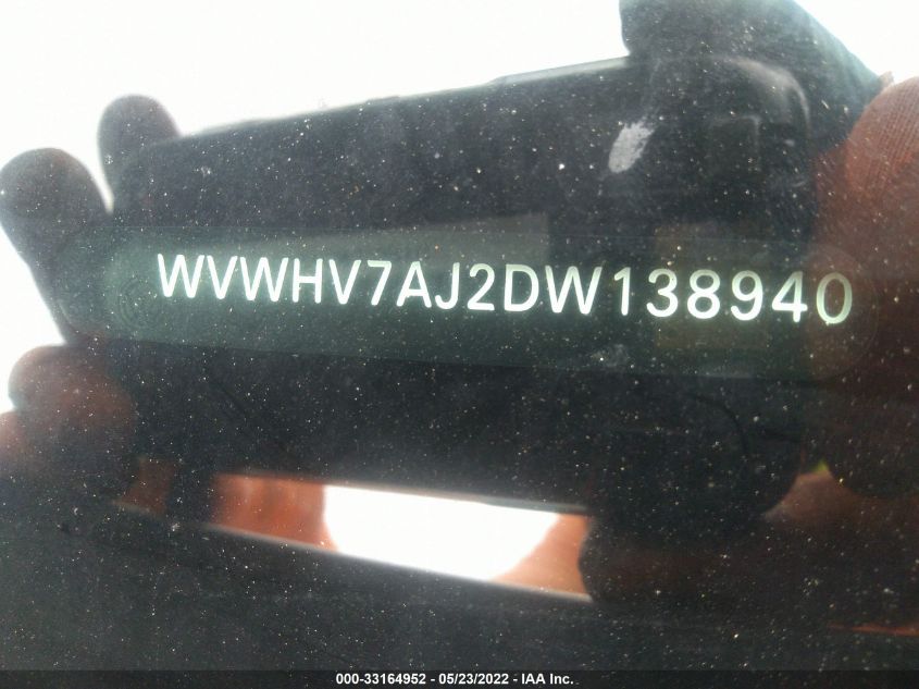 2013 VOLKSWAGEN GTI WVWHV7AJ2DW138940