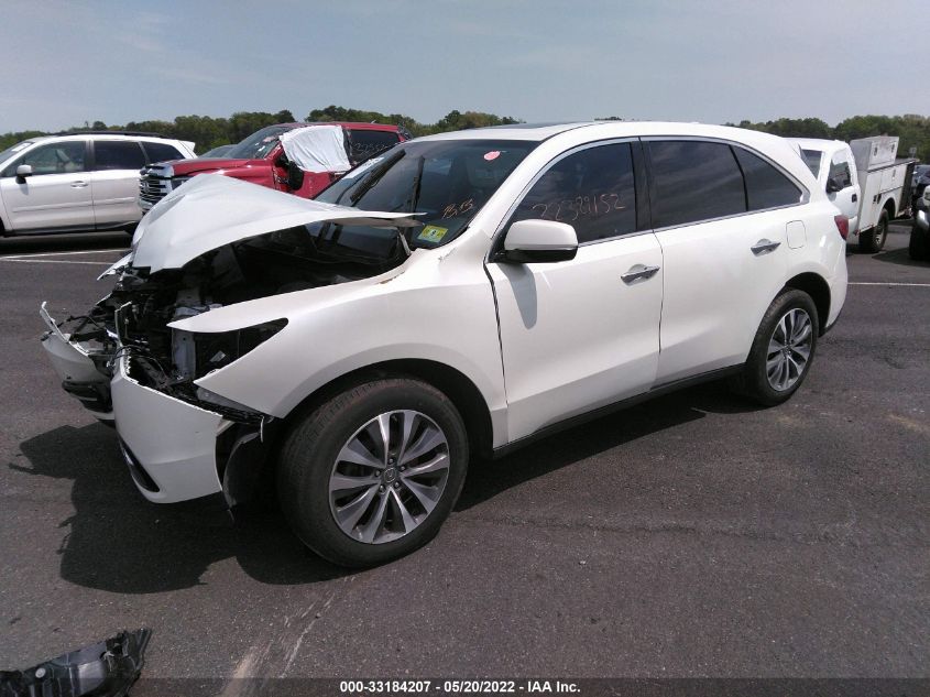 2016 ACURA MDX W/TECH 5FRYD4H46GB058081