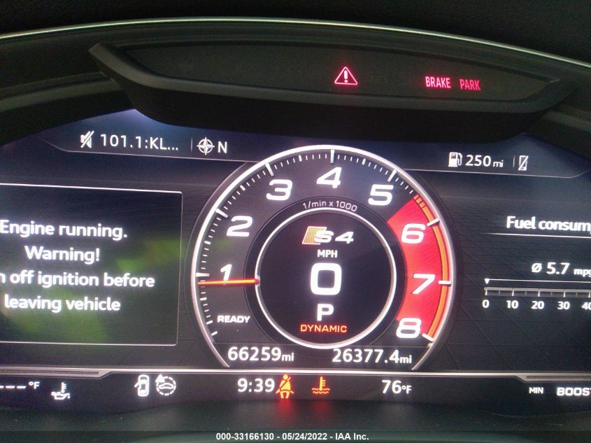 2018 AUDI S4 PREMIUM PLUS WAUB4AF40JA002336