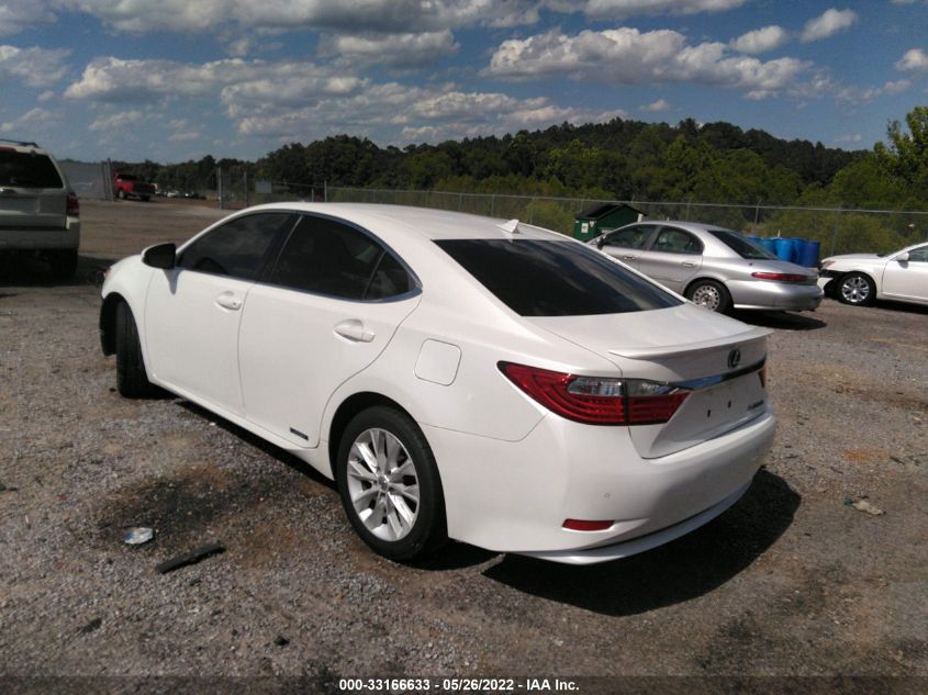2013 LEXUS ES HYBRID JTHBW1GG6D2004062
