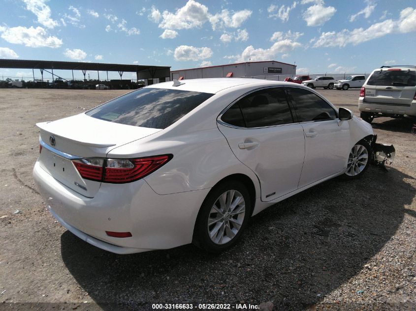2013 LEXUS ES HYBRID JTHBW1GG6D2004062