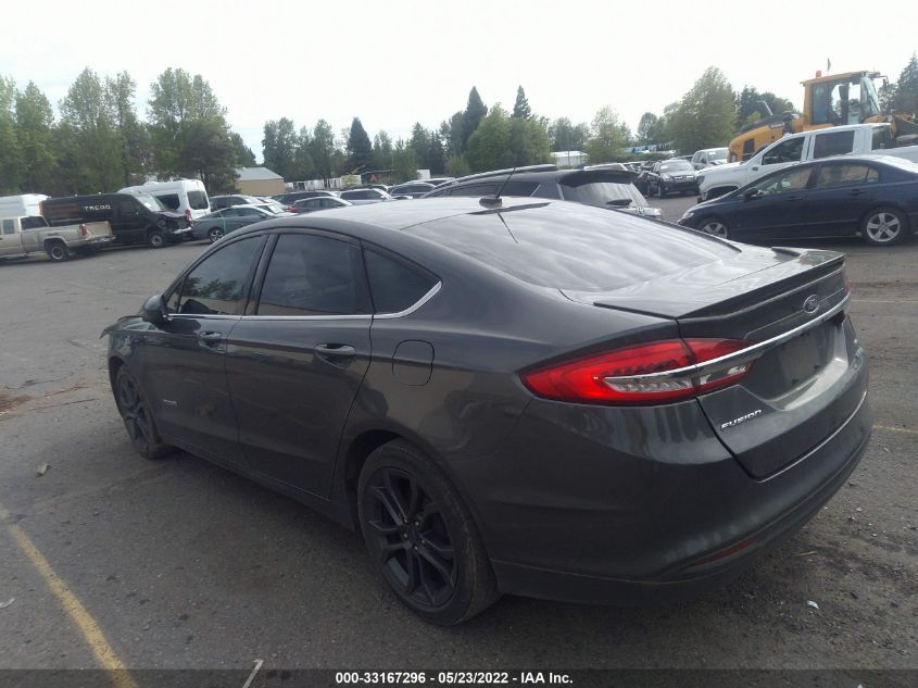 2018 FORD FUSION HYBRID SE HYBRID 3FA6P0LUXJR155733