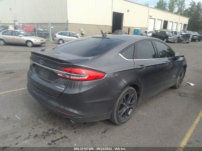2018 FORD FUSION HYBRID SE HYBRID 3FA6P0LUXJR155733