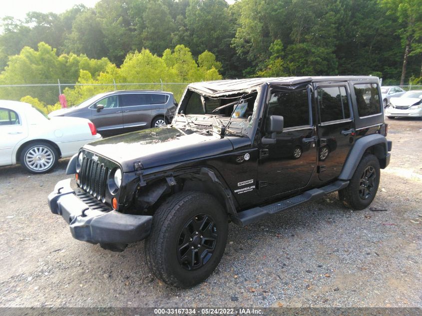2013 JEEP WRANGLER UNLIMITED SPORT 1C4BJWDG2DL623267