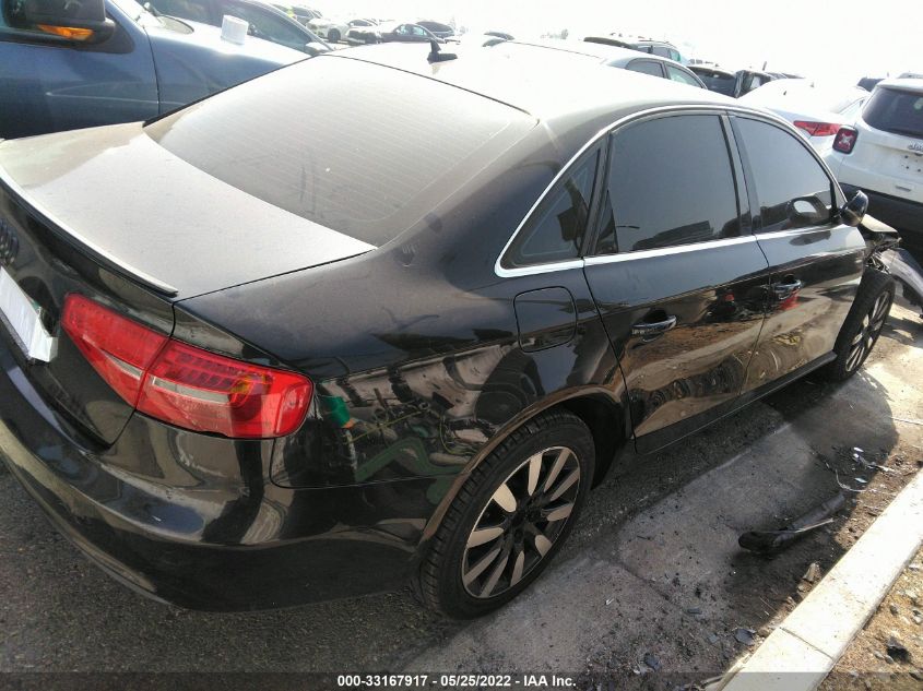 2013 AUDI A4 PREMIUM WAUAFAFLXDN040618