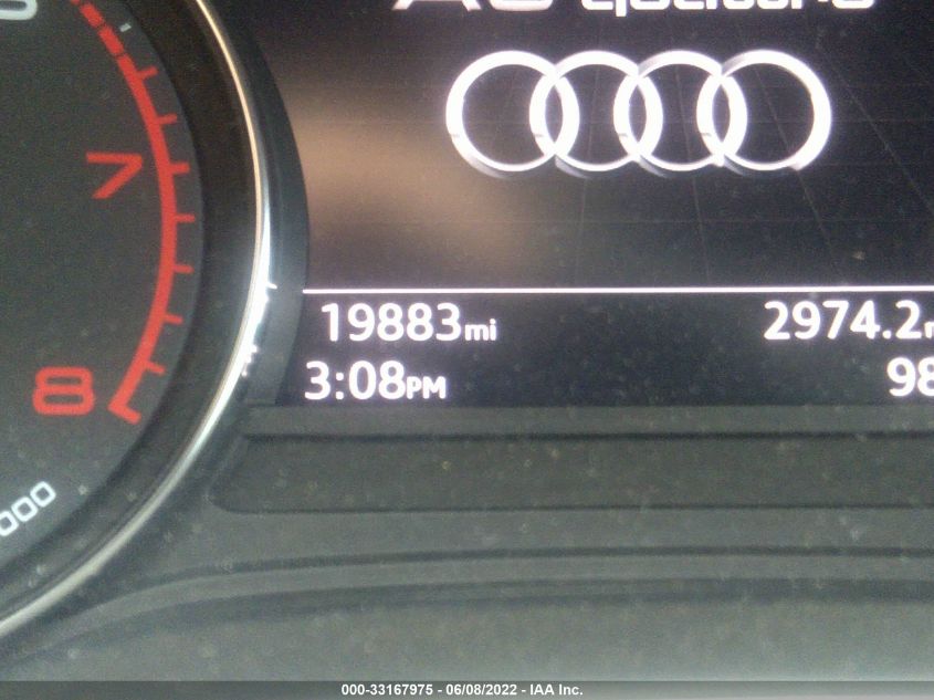 2019 AUDI A5 SPORTBACK PREMIUM WAUDNCF53KA016050