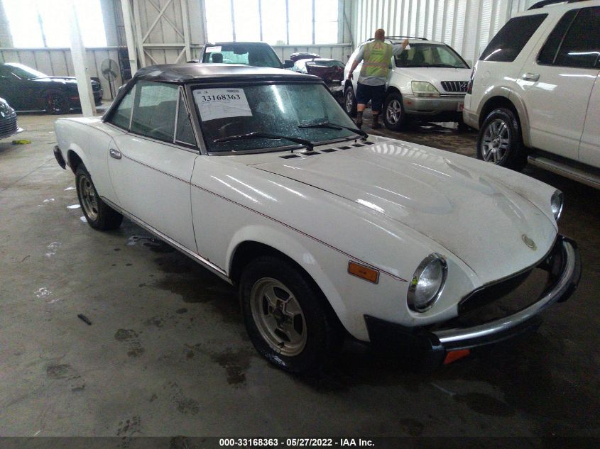 124CS20159016 FIAT SPIDER 2000 Photo 1