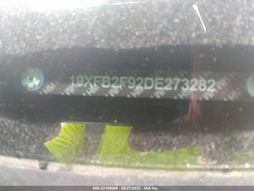 2013 HONDA CIVIC SDN EX-L 19XFB2F92DE273282