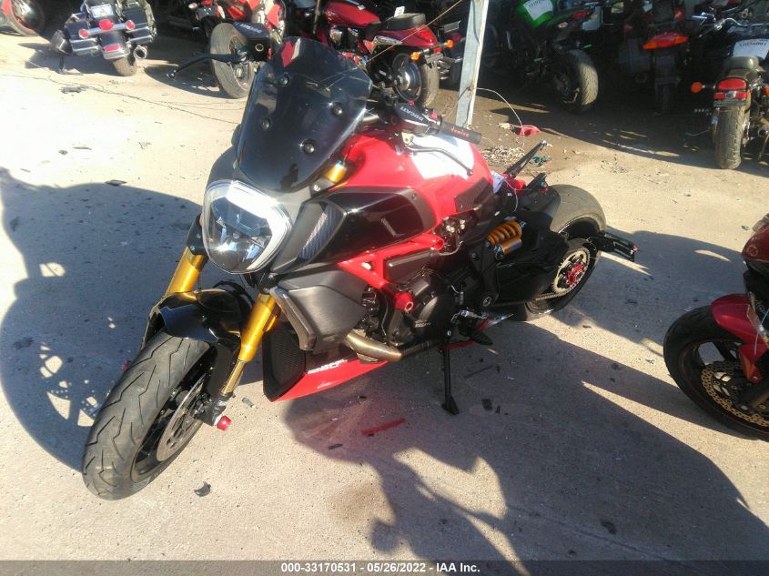 2021 DUCATI DIAVEL 1260 S ZDMGAHRW3MB005144