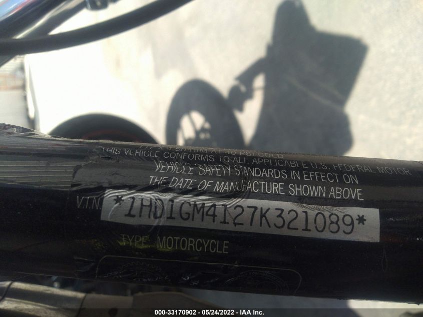 2007 HARLEY-DAVIDSON FXD 1HD1GM4127K321089